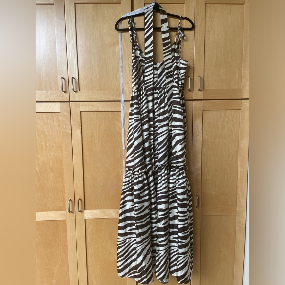 Cynthia Rowley Zebra Print Maxi Dress - Picture 3 of 6